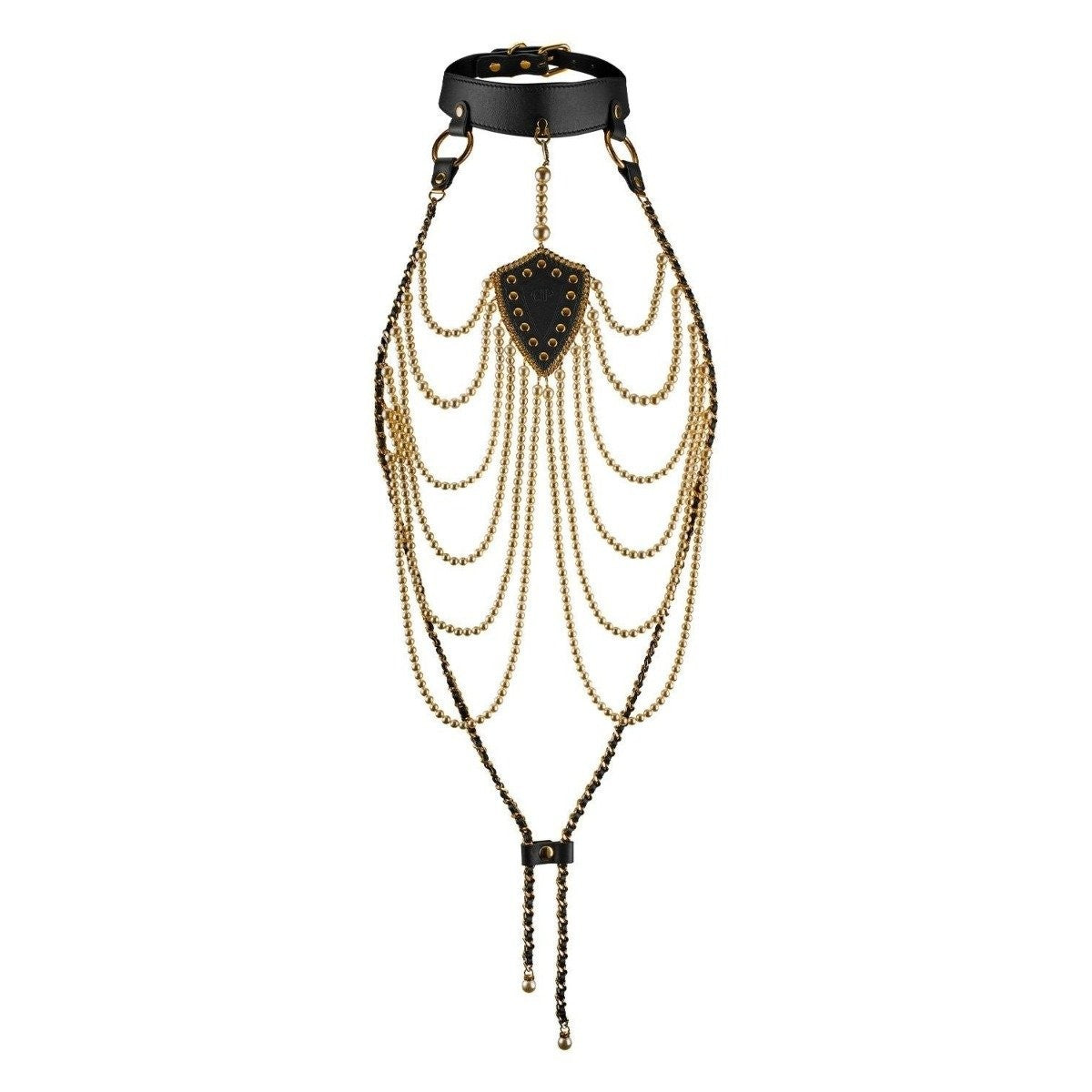 Guilty Pleasure Allure Pearl Pleasure Collar Harness BDSM Bondage Fetish Vegan