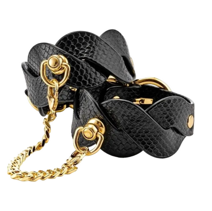 Guilty Pleasure Eclipse Astral Braided Ankle Cuffs BDSM Bondage Fetish Vegan