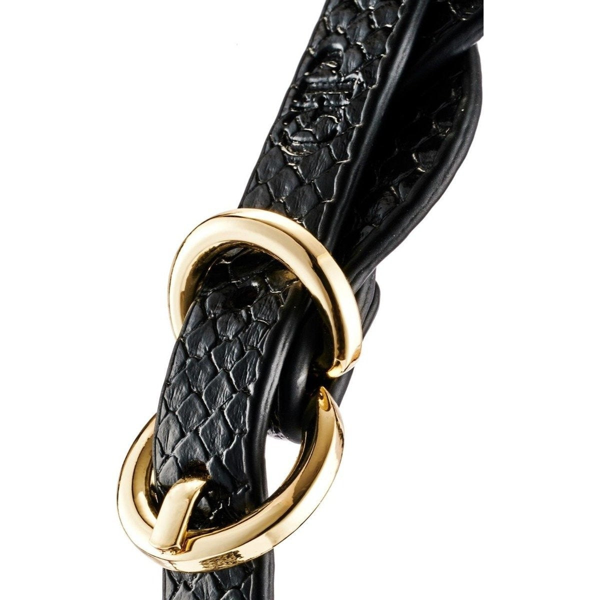 Guilty Pleasure Eclipse Beacon Braided Blindfold Black Gold BDSM Bondage Fetish