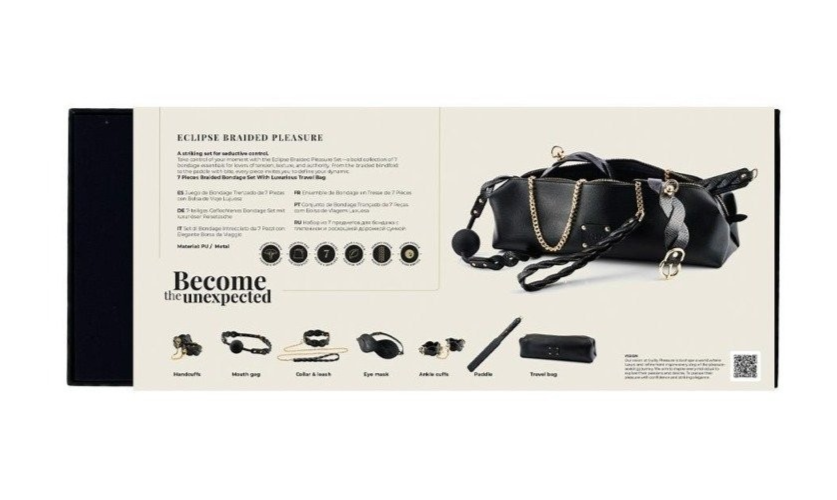 Guilty Pleasure Eclipse Braided Pleasure Set BDSM Sexy Bondage Kit Fetish Vegan