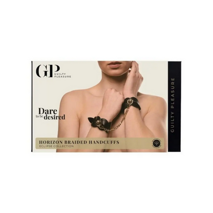 Guilty Pleasure Eclipse Horizon Braided HandCuffs BDSM Bondage Fetish Vegan
