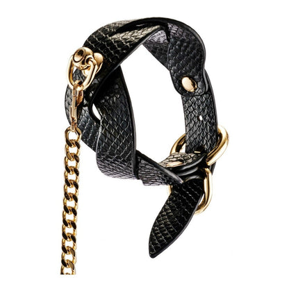 Guilty Pleasure Eclipse Lunar Braided Leash and Collar BDSM Bondage Fetish Vegan
