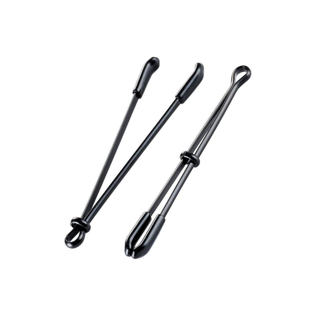Guilty Pleasure Sensual Sway Nipple Clamps Black Gold BDSM Bondage Fetish Kink
