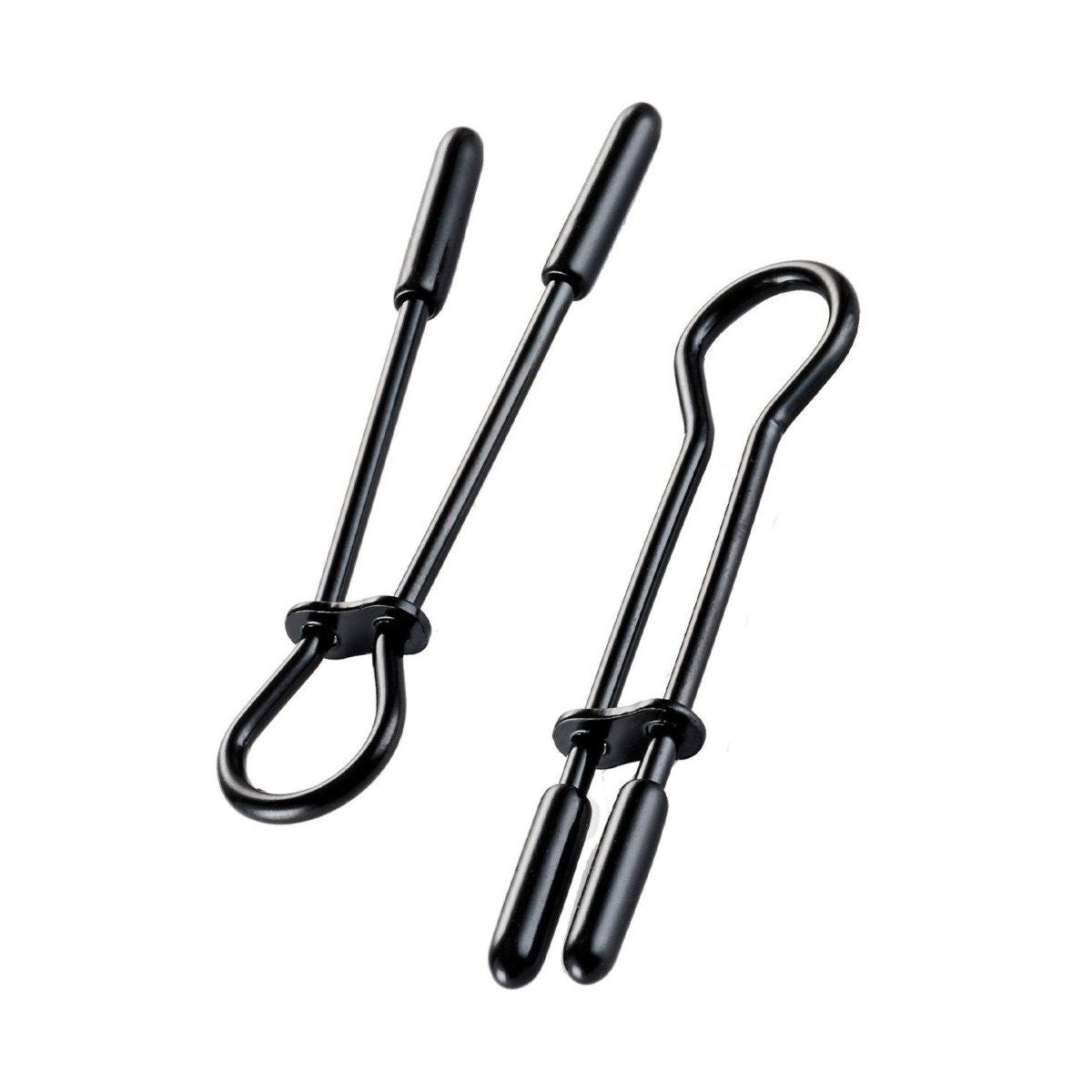 Guilty Pleasure Tassel Tease Nipple Clamps Black Gold BDSM Bondage Fetish Kink