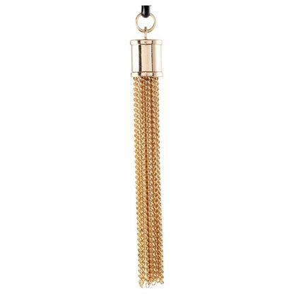 Guilty Pleasure Tassel Tease Nipple Clamps Black Gold BDSM Bondage Fetish Kink