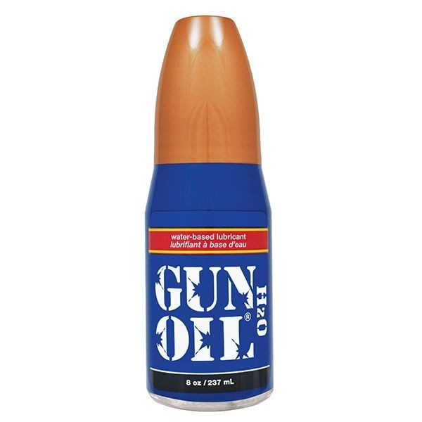 Bottle of Gun Oil H2O on a white background