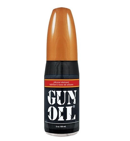 Bottle of Gun Oil on a white background