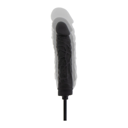 Hidden Desire Extreme Advanced Inflatable Butt Anal Dildo Black Silicone Dong