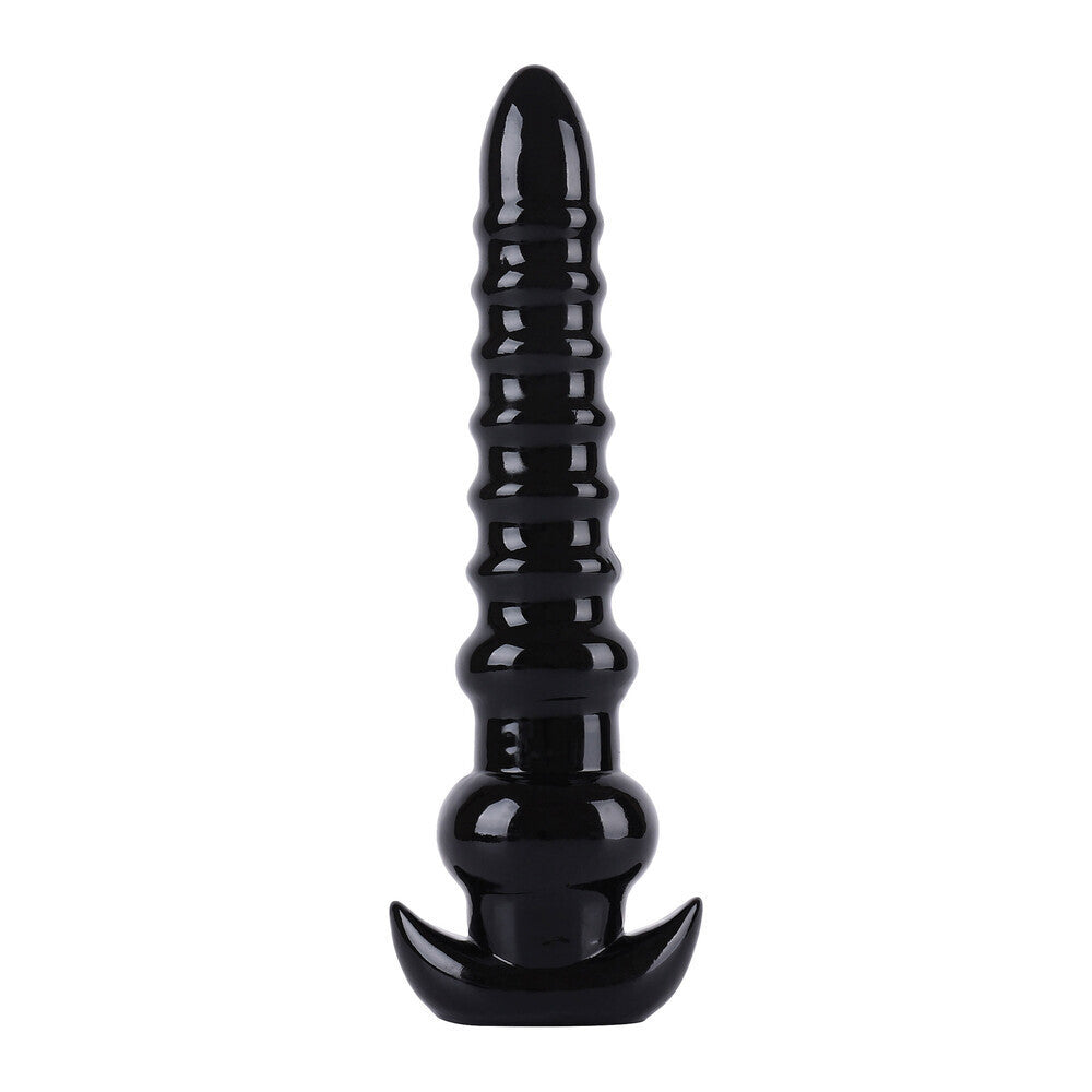 Hidden Desire Extreme Anal Drill XXL 13 Inch Dildo Ribbed Butt Probe BDSM Fetish