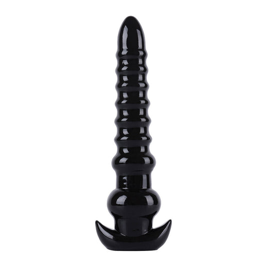 Hidden Desire Extreme Anal Drill XXL 13 Inch Dildo Ribbed Butt Probe BDSM Fetish