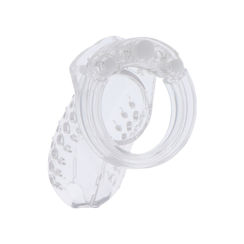 Hidden Desire Extreme Clear Male Vented Chastity Cage BDSM Fetish Sexy Sissy