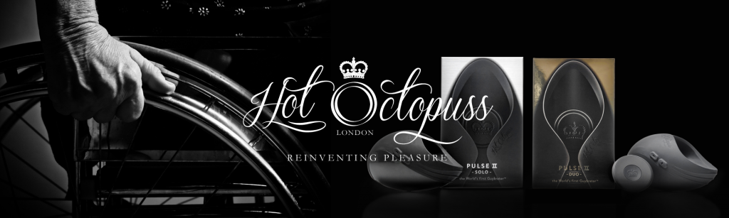 Promotional image of 'Hot Octopuss' products with packaging and branding elements.