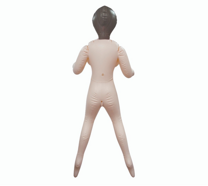Hussy Standing Pose PVC Inflatable Love Sex Doll 3 Tempting Love Holes Blonde