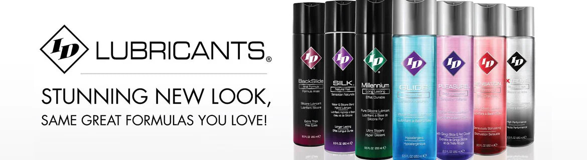ID Lubricants brand packaging with new design on a white background