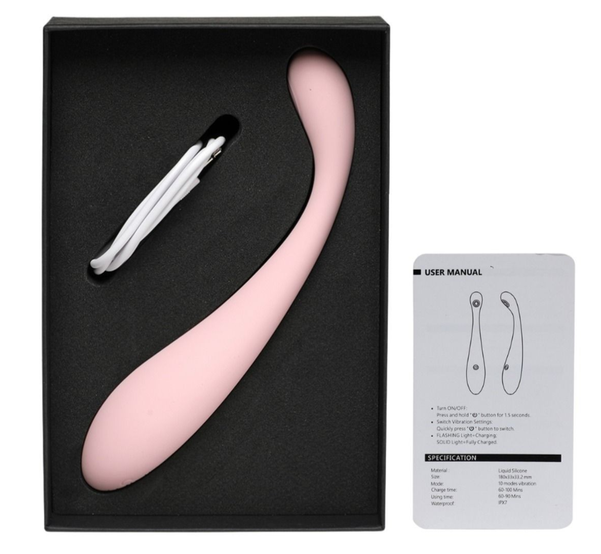 INTY Toys Blush Silicone Multi Speed Bullet Wand Clit G-Spot Vibrator Waterproof