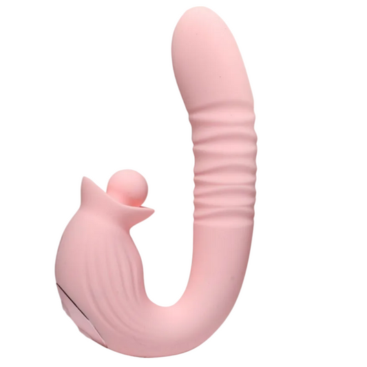 INTY Toys Charm Multispeed Rabbit Massager Clit G-Spot Silicone Wand Vibrator