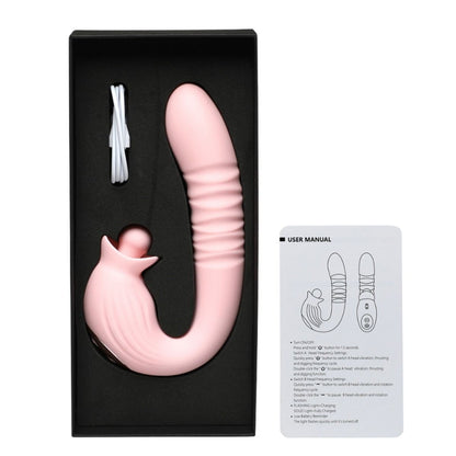 INTY Toys Charm Multispeed Rabbit Massager Clit G-Spot Silicone Wand Vibrator
