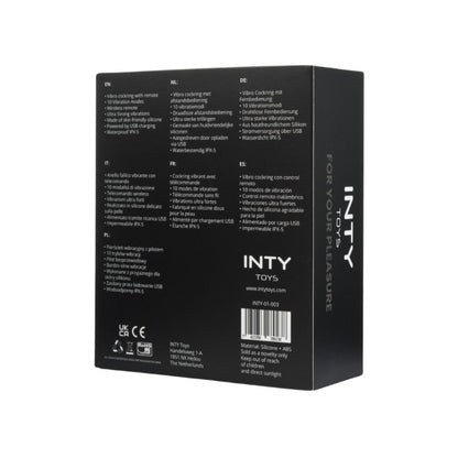 Black box with text and branding on a white background
