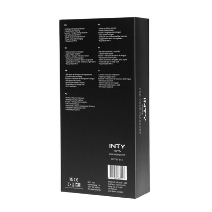 Black box with text and branding on a white background