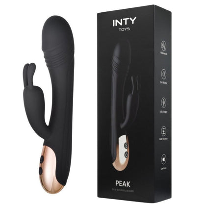 INTY Toys Peak Multispeed Rabbit Body Massager Clit G-Spot Silicone USB Vibrator