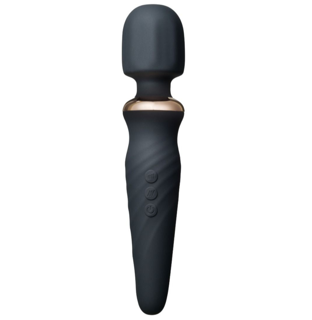 INTY Toys Torch Vibrator Body Clitoral Massager Wand 25 Modes 5 Speeds Silicone