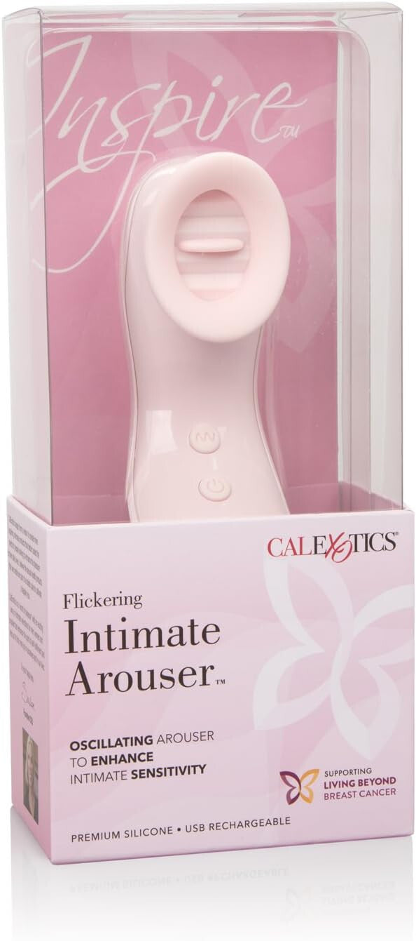 Calexotics Flickering Intimate Arouser packaging on a white background