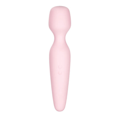 Pink silicone wand on a white background