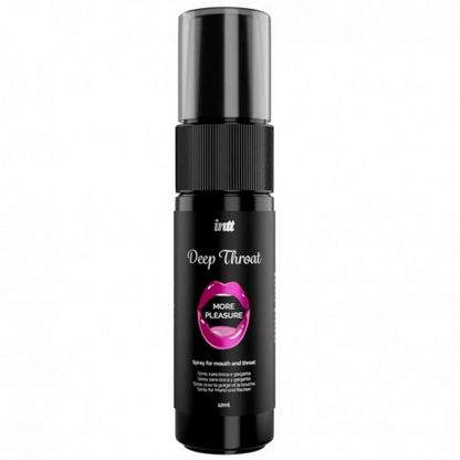 Black bottle labeled 'Deep Throat' on a white background