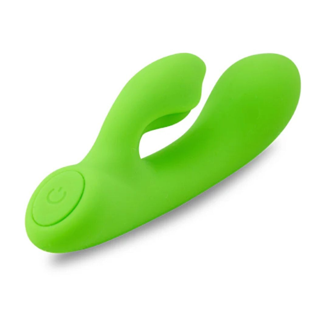 Jolie Nubii Warming Multi-Speed Waterproof Rabbit Clitoral G-Spot Vibrator Lime