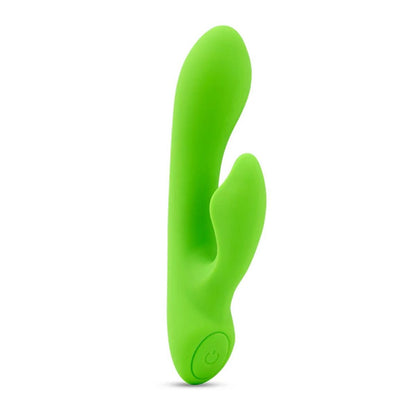 Jolie Nubii Warming Multi-Speed Waterproof Rabbit Clitoral G-Spot Vibrator Lime