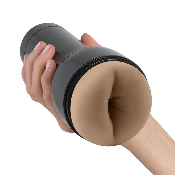 Kiiroo Feel Stroker Extra Tight Butt Mid Brown Ass Male Masturbator Keon FeelMe AI Stroker on a white background