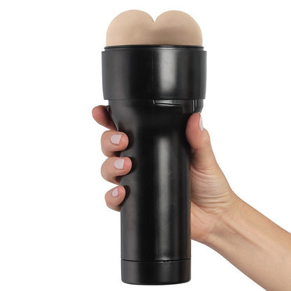 Kiiroo Feel Stroker Extra Tight Butt Mid Brown Ass Male Masturbator Keon FeelMe AI Stroker on a white background