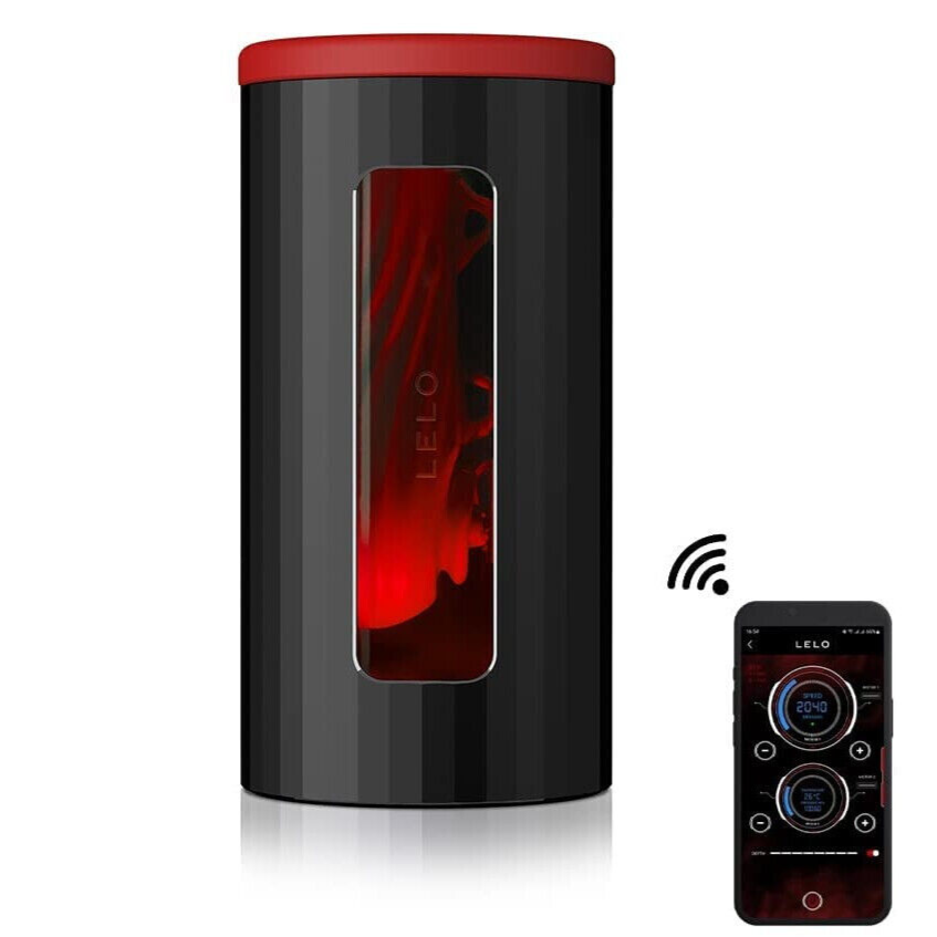 LELO F1S VX2 AI Interactive Male Masturbator Red App Controlled VR AR Silicone