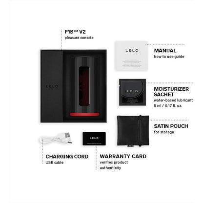 LELO F1S VX2 AI Interactive Male Masturbator Red App Controlled VR AR Silicone