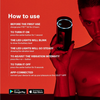 LELO F1S VX2 AI Interactive Male Masturbator Red App Controlled VR AR Silicone