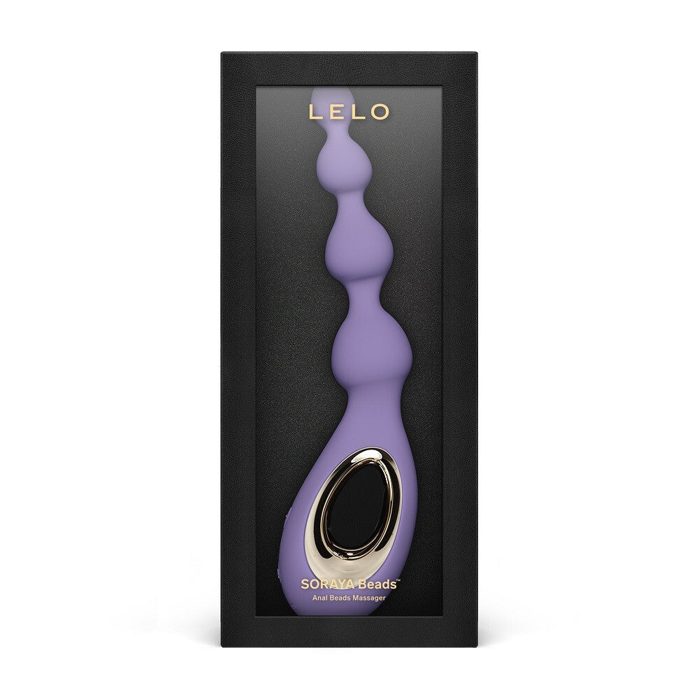Purple Sexual product in a black box with 'LELO' branding on a white background