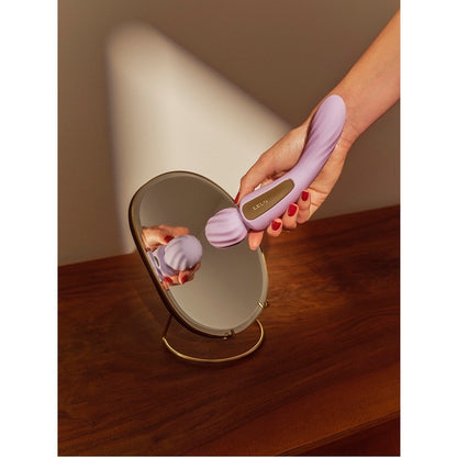 LELO Switch Dual Ended Clitoral G-Spot Vibrator 14 Settings Waterproof Lilac App