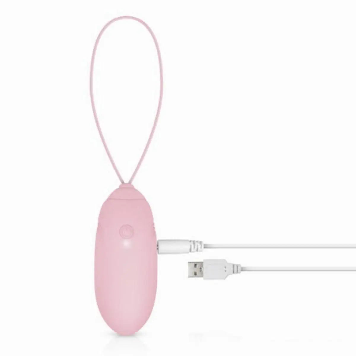 LUV EGG Soft Silicone 12 Vibration Settings Pink Remote Control Love Egg on a white background