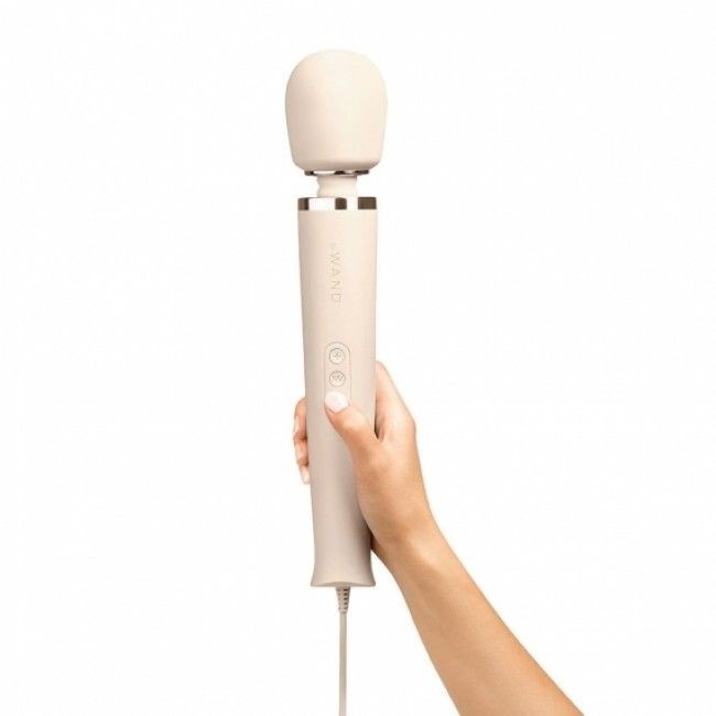 Le Wand Cream Plug In Wand Vibrator Powerful Silicone Body Massager Vibe