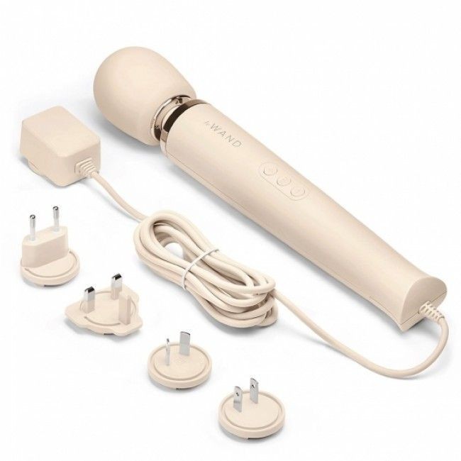 Le Wand Cream Plug In Wand Vibrator Powerful Silicone Body Massager Vibe