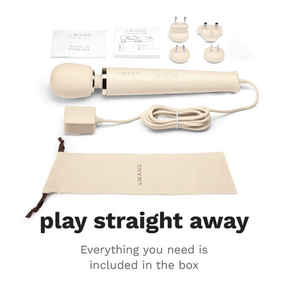 Le Wand Cream Plug In Wand Vibrator Powerful Silicone Body Massager Vibe