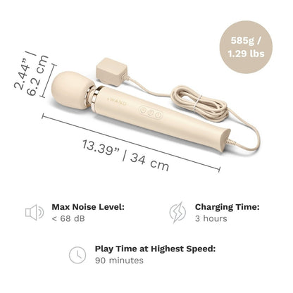 Le Wand Cream Plug In Wand Vibrator Powerful Silicone Body Massager Vibe