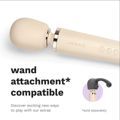 Le Wand Cream Plug In Wand Vibrator Powerful Silicone Body Massager Vibe