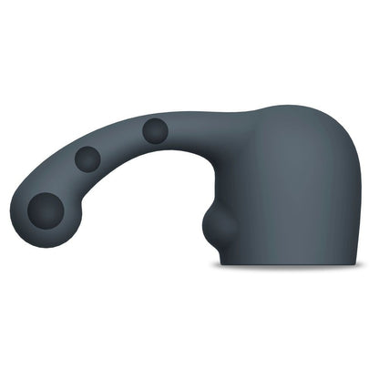 Gray wand massager attachment on a white background