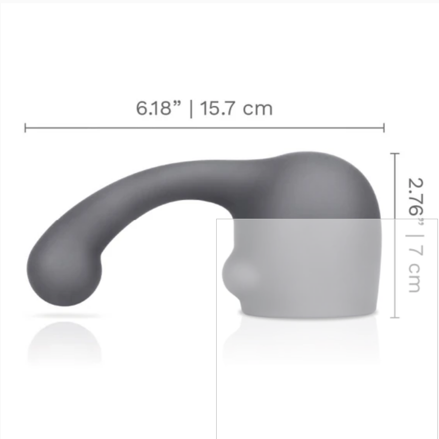 Le Wand Curve Weighted Silicone Wand Vibrator Dildo Clitoral G-Spot Attachment