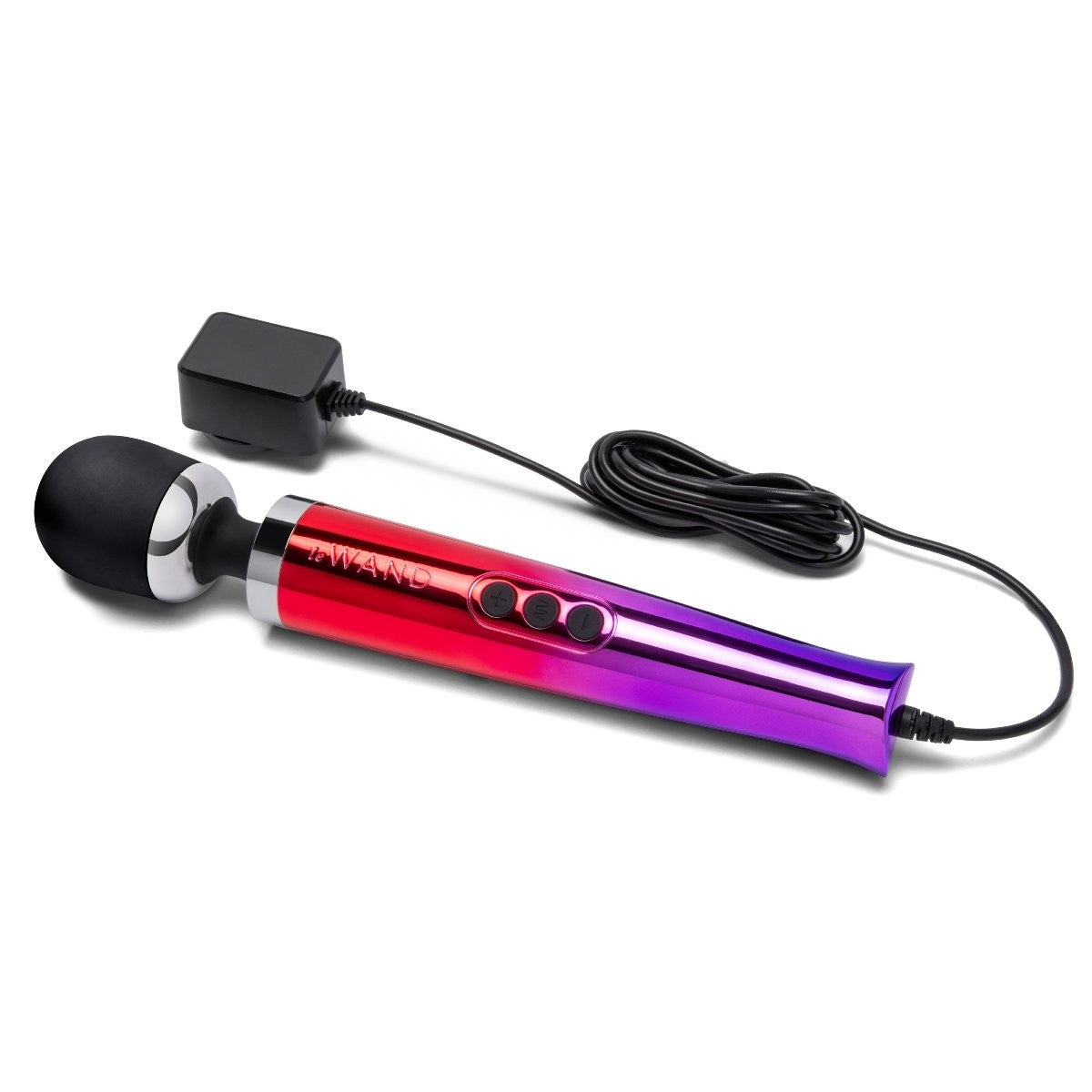 Le Wand Diecast Plug-In Vibrator Body Clitoral Massager Wand Ombre Soft Silicone