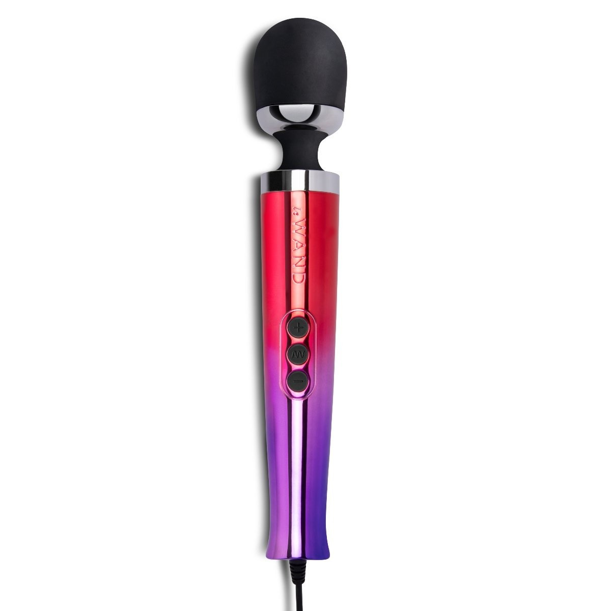 Colorful handheld electronic device with gradient design on a white background