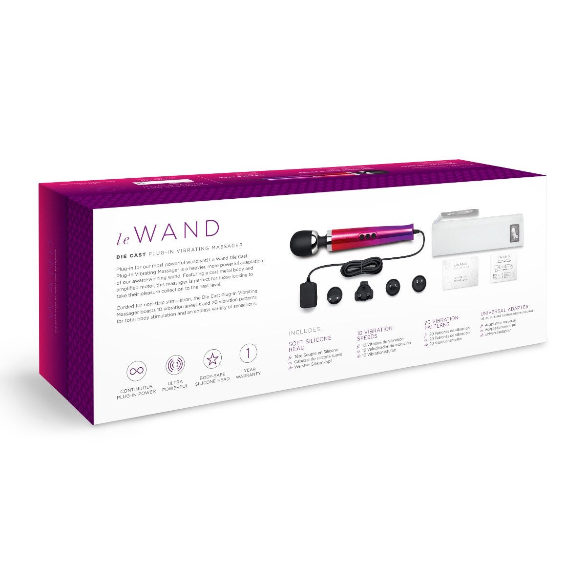 Le Wand product packaging on a white background
