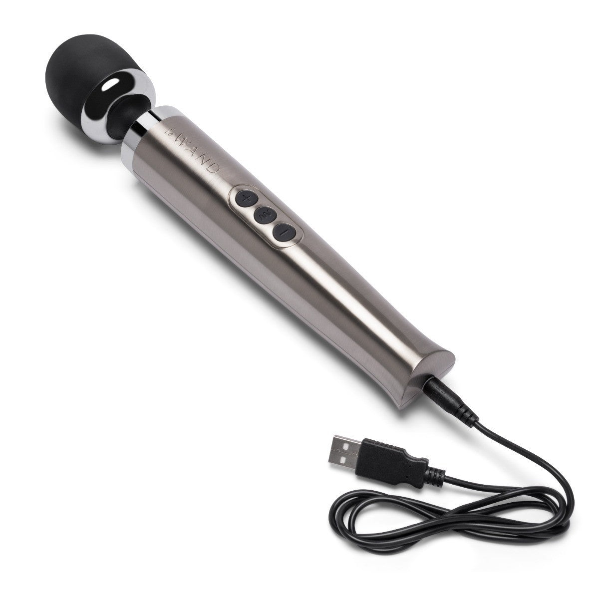 Le Wand Diecast Silver Vibrator Clitoral Massager Wand Silicone Wireless Vibe