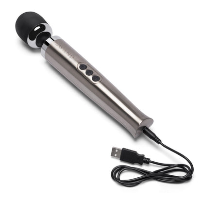 Le Wand Diecast Silver Vibrator Clitoral Massager Wand Silicone Wireless Vibe